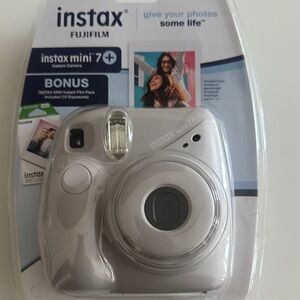 Fujifilm Instax Mini 7+ Camera - Sleek White